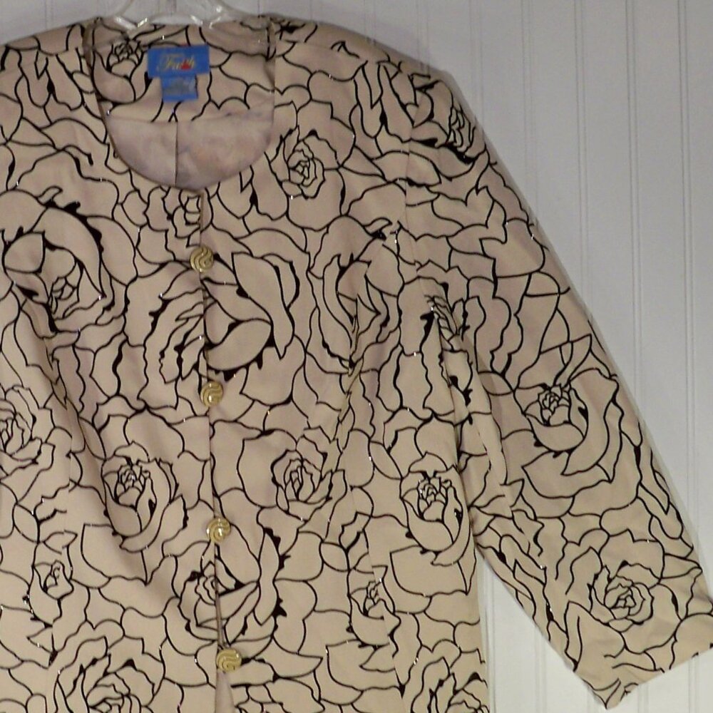 Faith, Button Up Roses Jacket, 22W